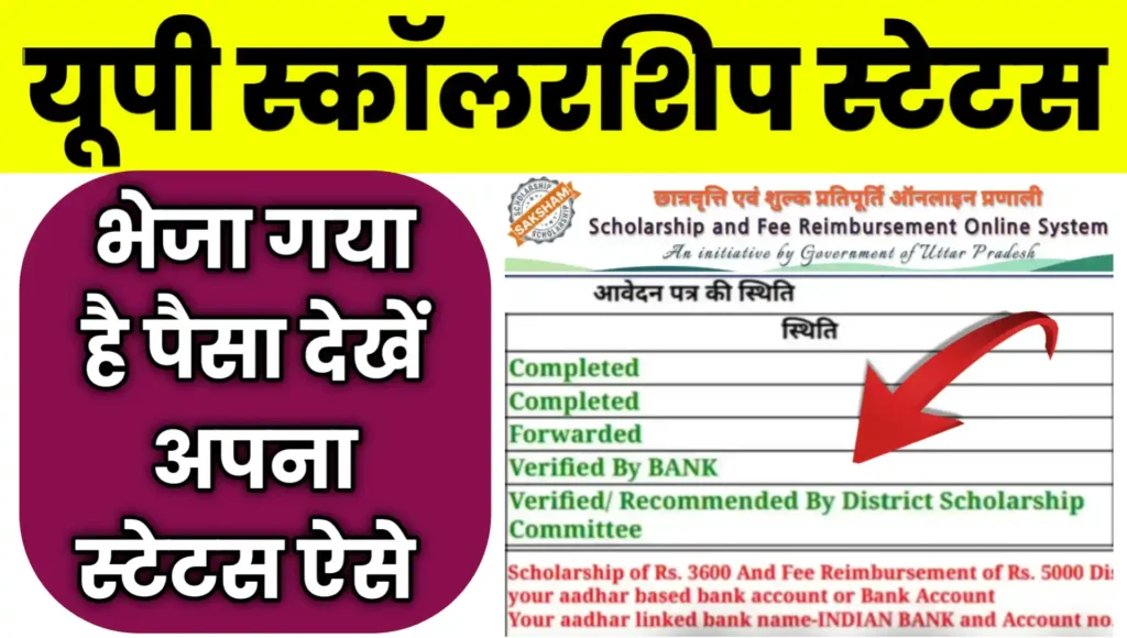 UP Scholarship Status 2026 Payment Kab Aayega