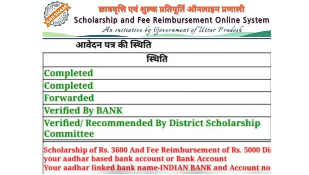 Scholarship Status 2026