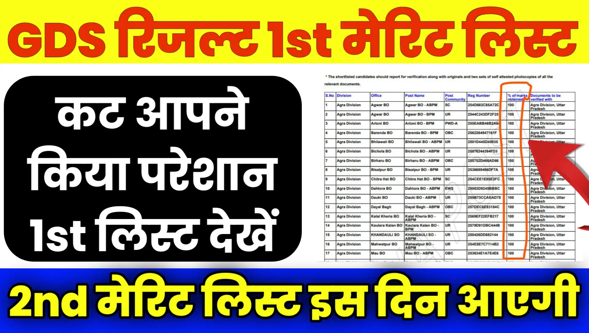 GDS Result 2026 Kab Aayega 1st Merit List Pdf Download Kaise Kare