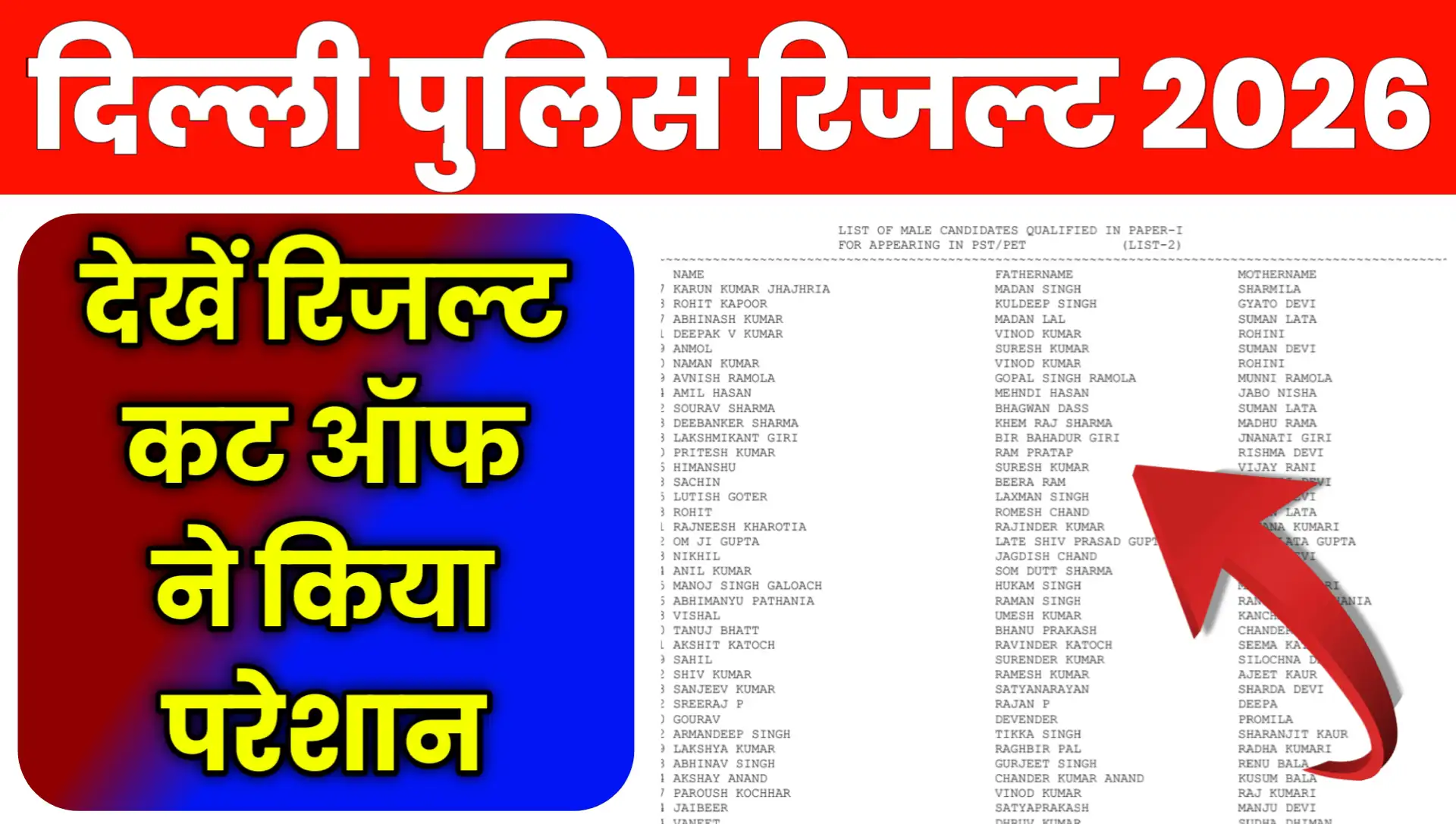 DELHI Police Constable Result 2026 Online Kaise Check Kare
