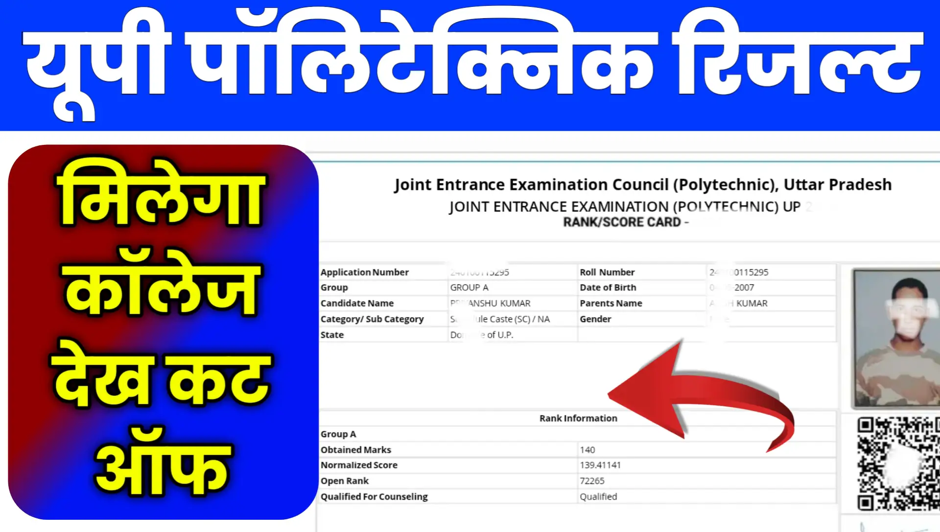 UP Polytechnic Result 2026 Cut Off